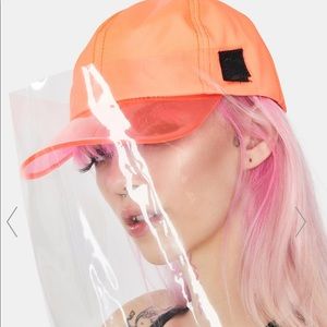 Orange Baseball Cap with screen